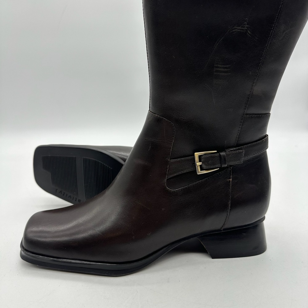 Relativity Womens Size 6.5 Nina AG-F032117-35 Dark Brown Leather Knee High Boots - Picture 3 of 15